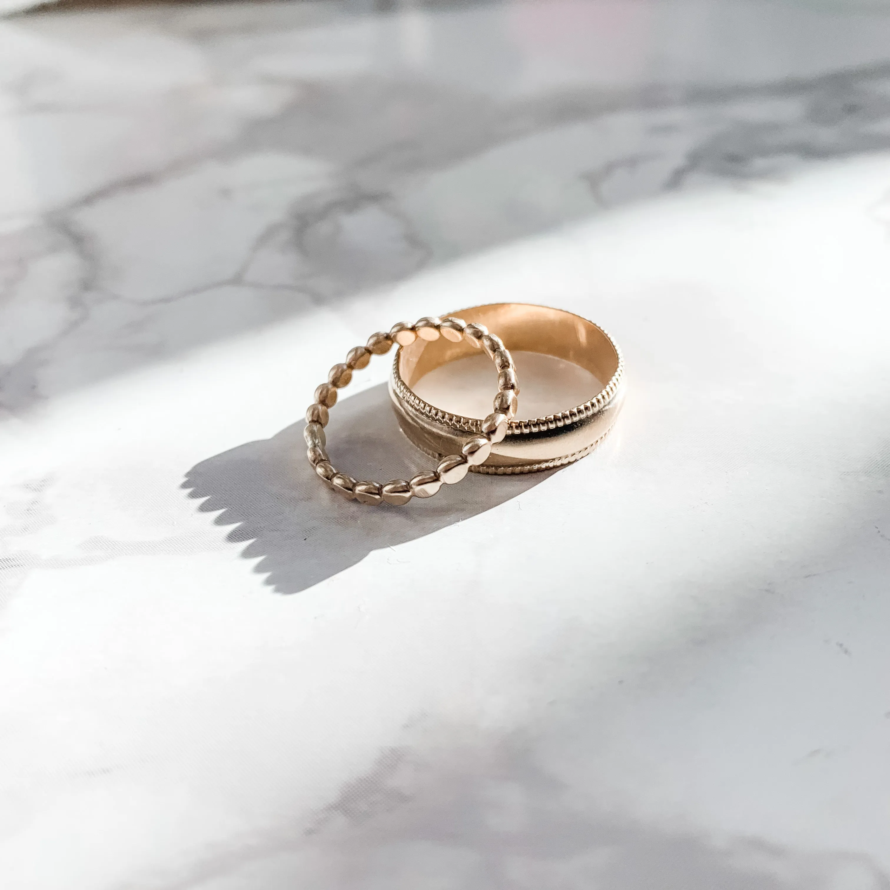Heirloom Wide Gold Band