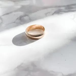 Heirloom Wide Gold Band