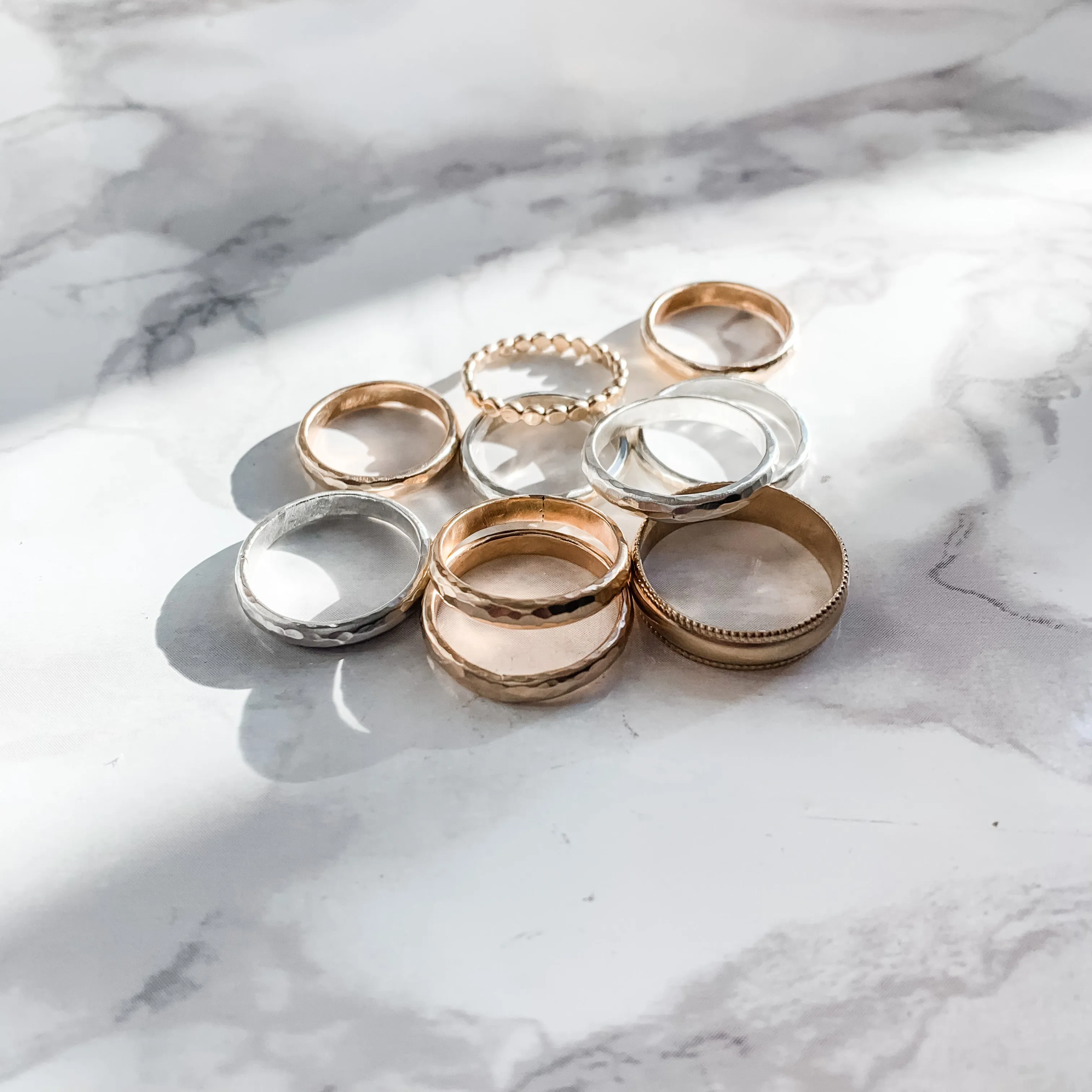 Heirloom Wide Gold Band