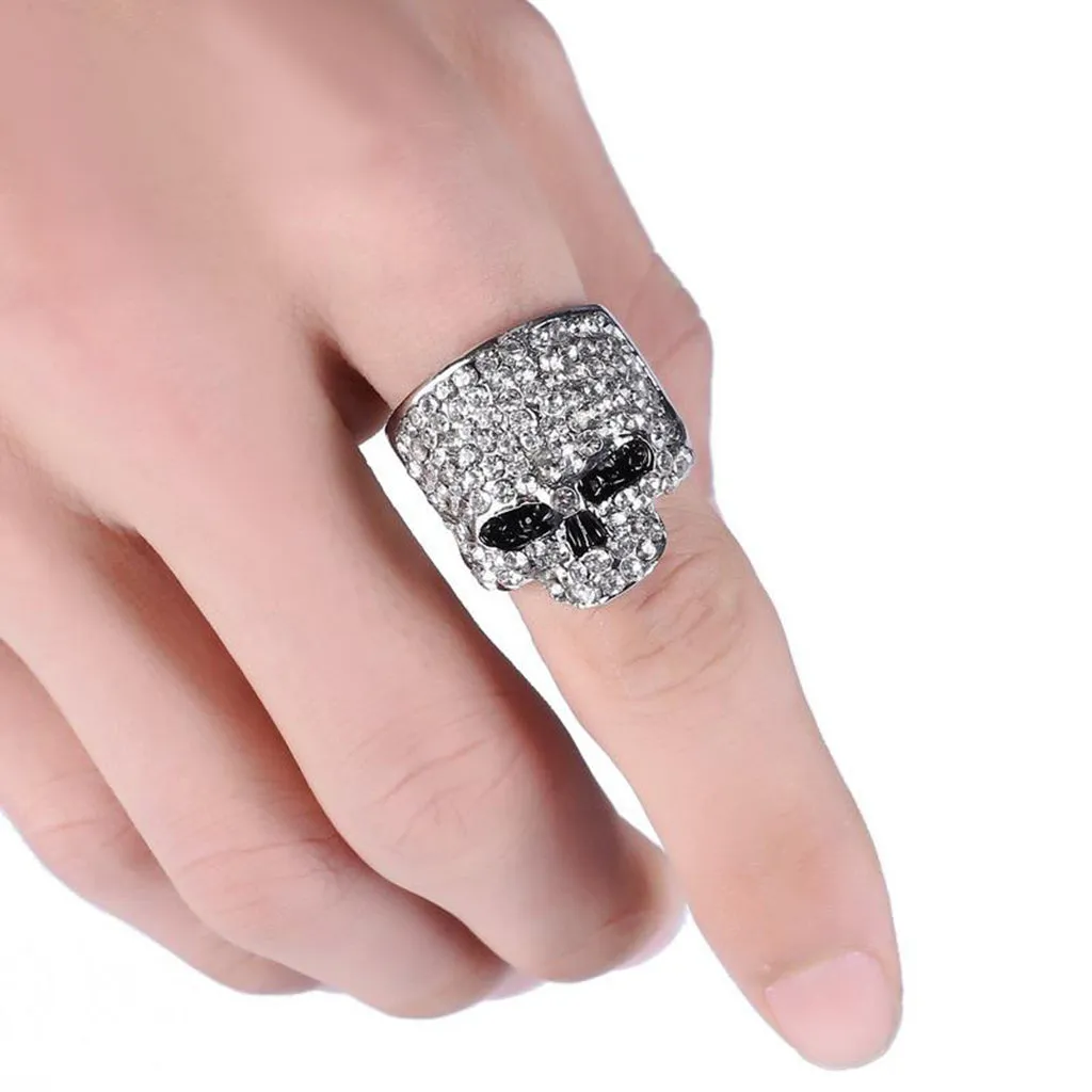 Hot Crystal Skull Ring