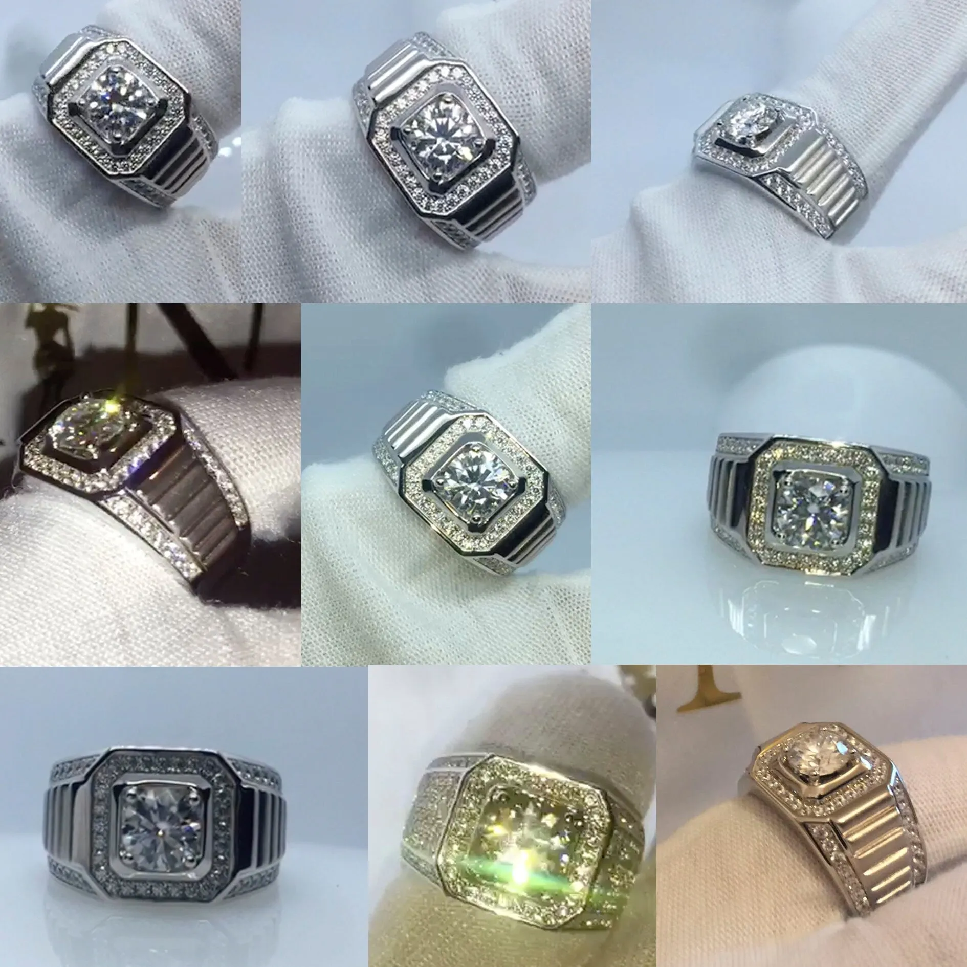 Iced Out Ring | 1 carat Ring | Moissanite Ring | Mens Wedding Ring | Iced Out Rings | Mens Diamond Ring | Big Diamond Ring | Mens Moissanite