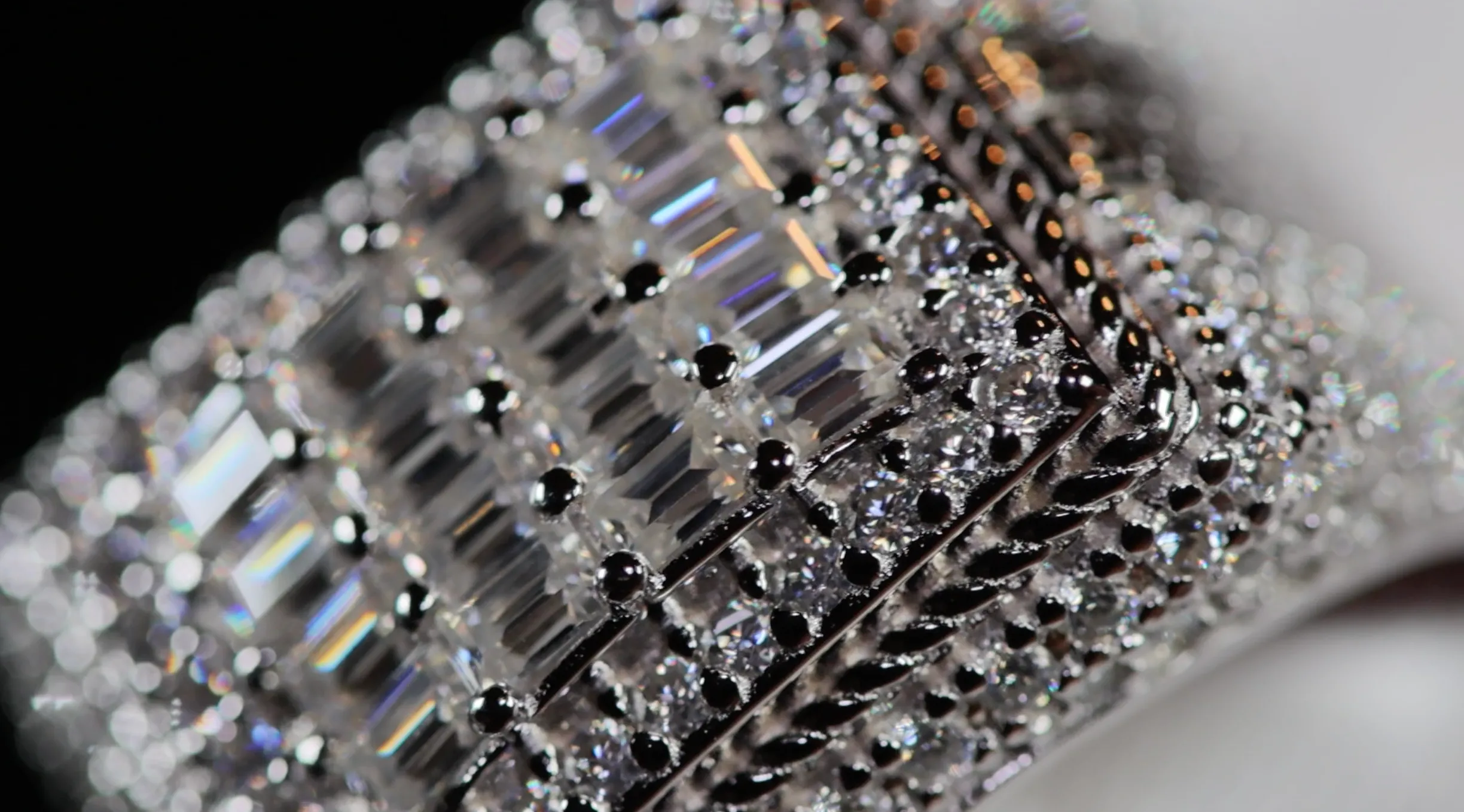 Iced Out Rings | VVS1 Moissanite Iced Rings | Mens Moissanite Baguette Rings
