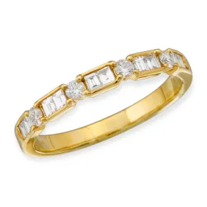 Illusion Channel Set Diamond Ring (North/South)