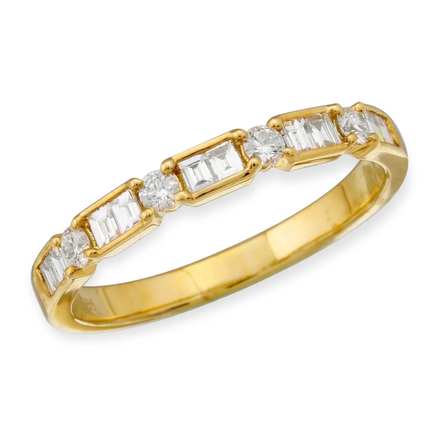 Illusion Channel Set Diamond Ring (North/South)