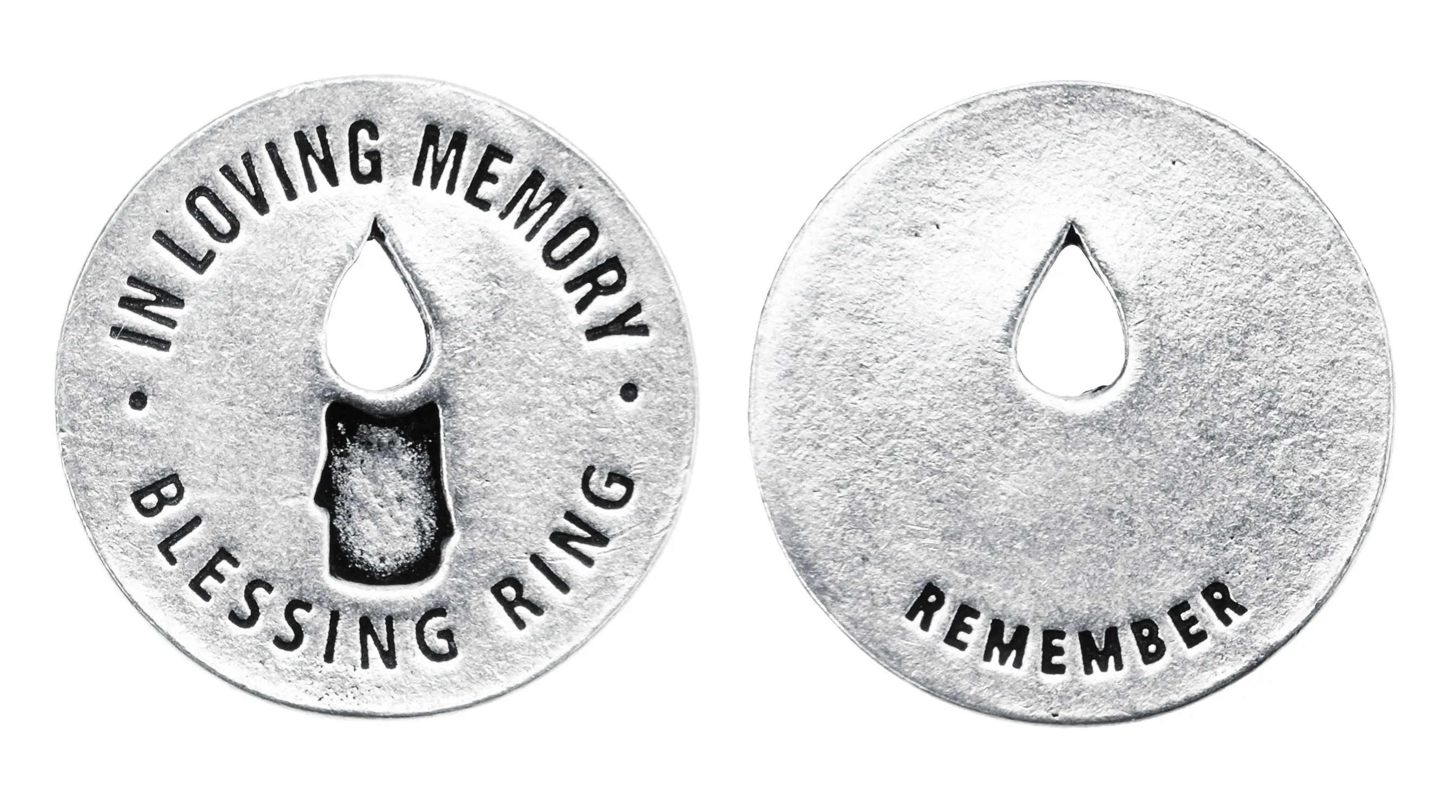In Loving Memory Blessing Ring Charm