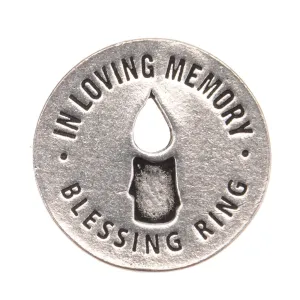 In Loving Memory Blessing Ring Charm