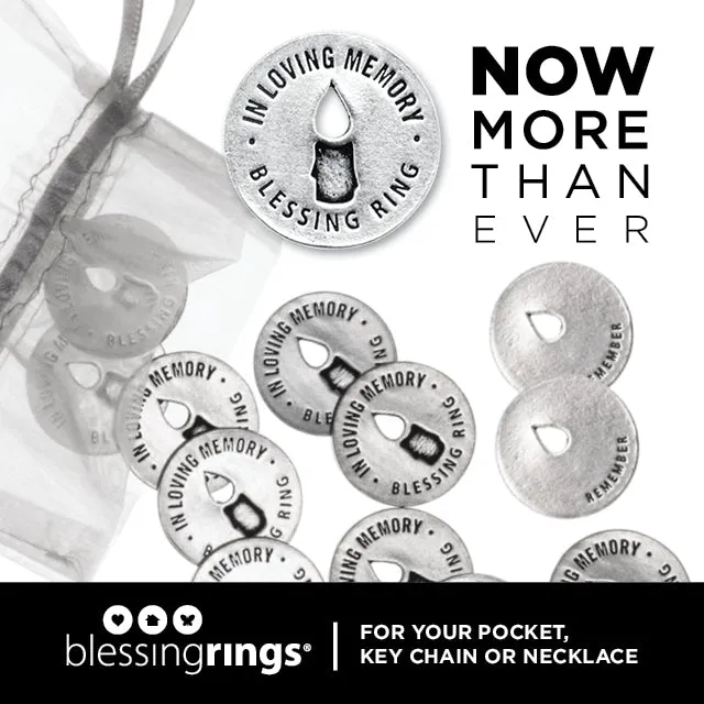 In Loving Memory Blessing Ring Charm