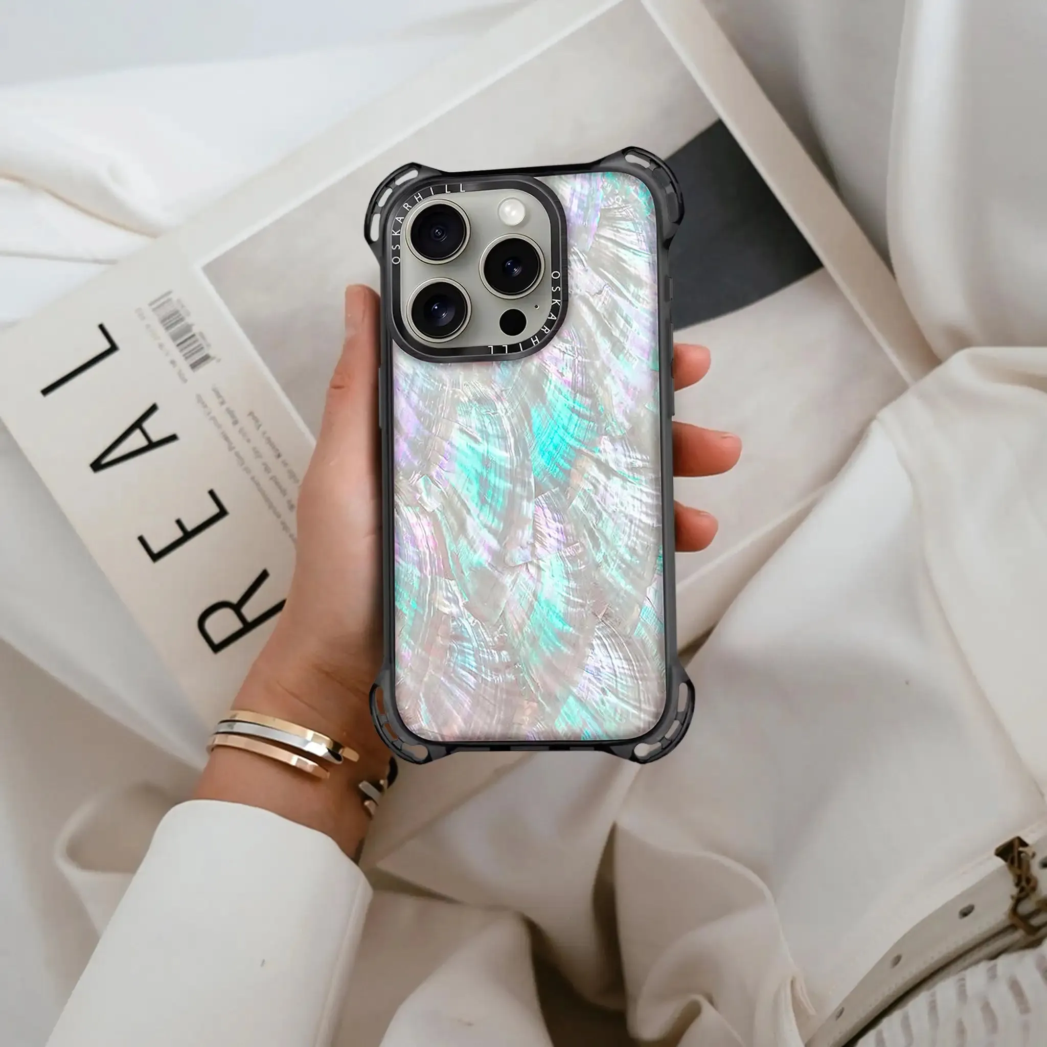 iPhone 13 Pro Max Case Bounce — Mother of Pearl