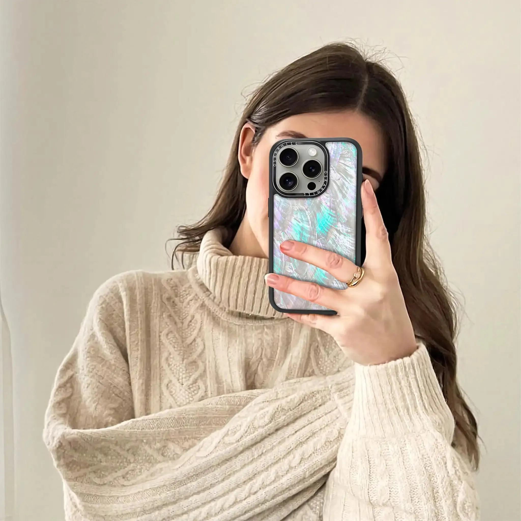 iPhone 16 Pro Case Elite — Mother of Pearl