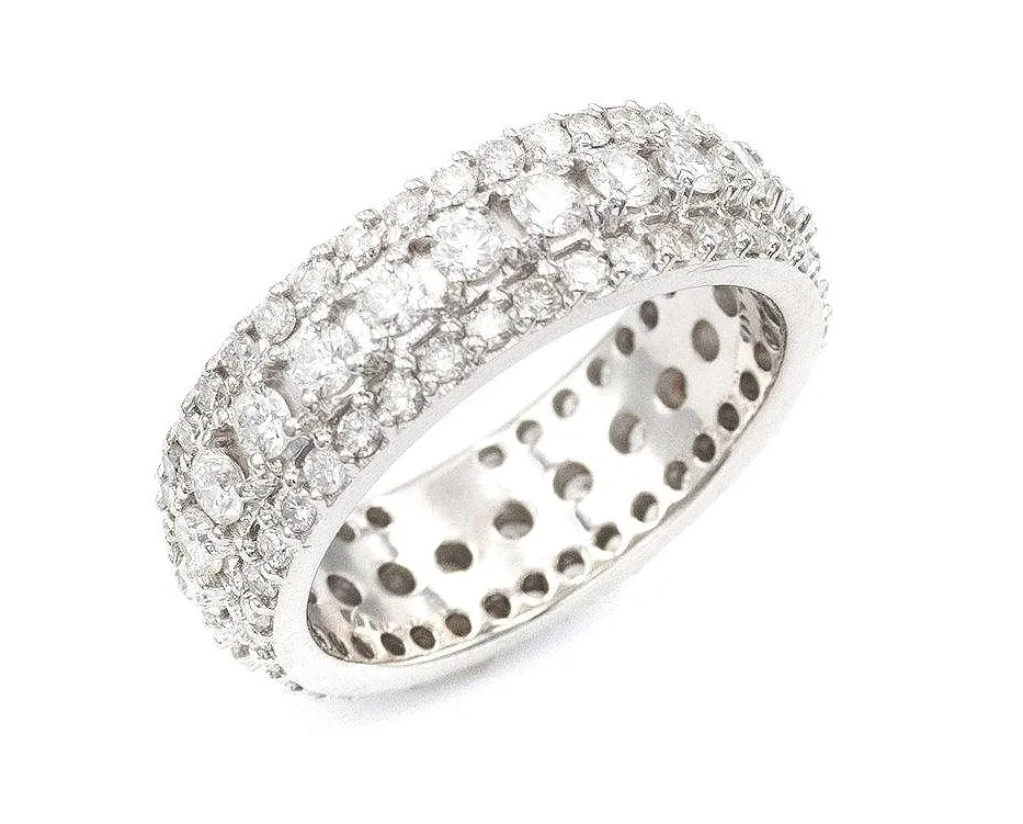 JDTK-RING1114-Triple Row Diamond Ring