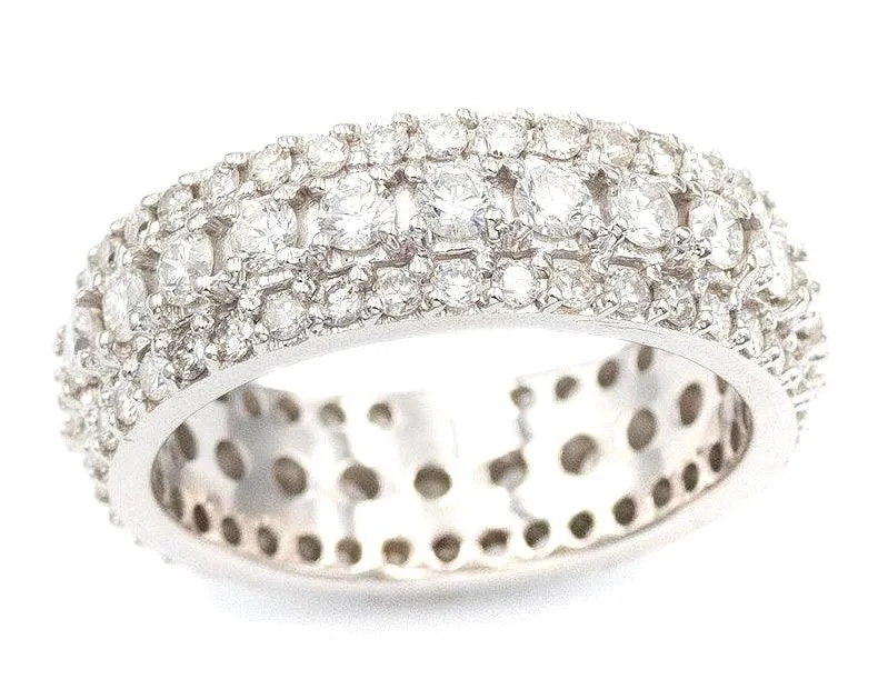 JDTK-RING1114-Triple Row Diamond Ring