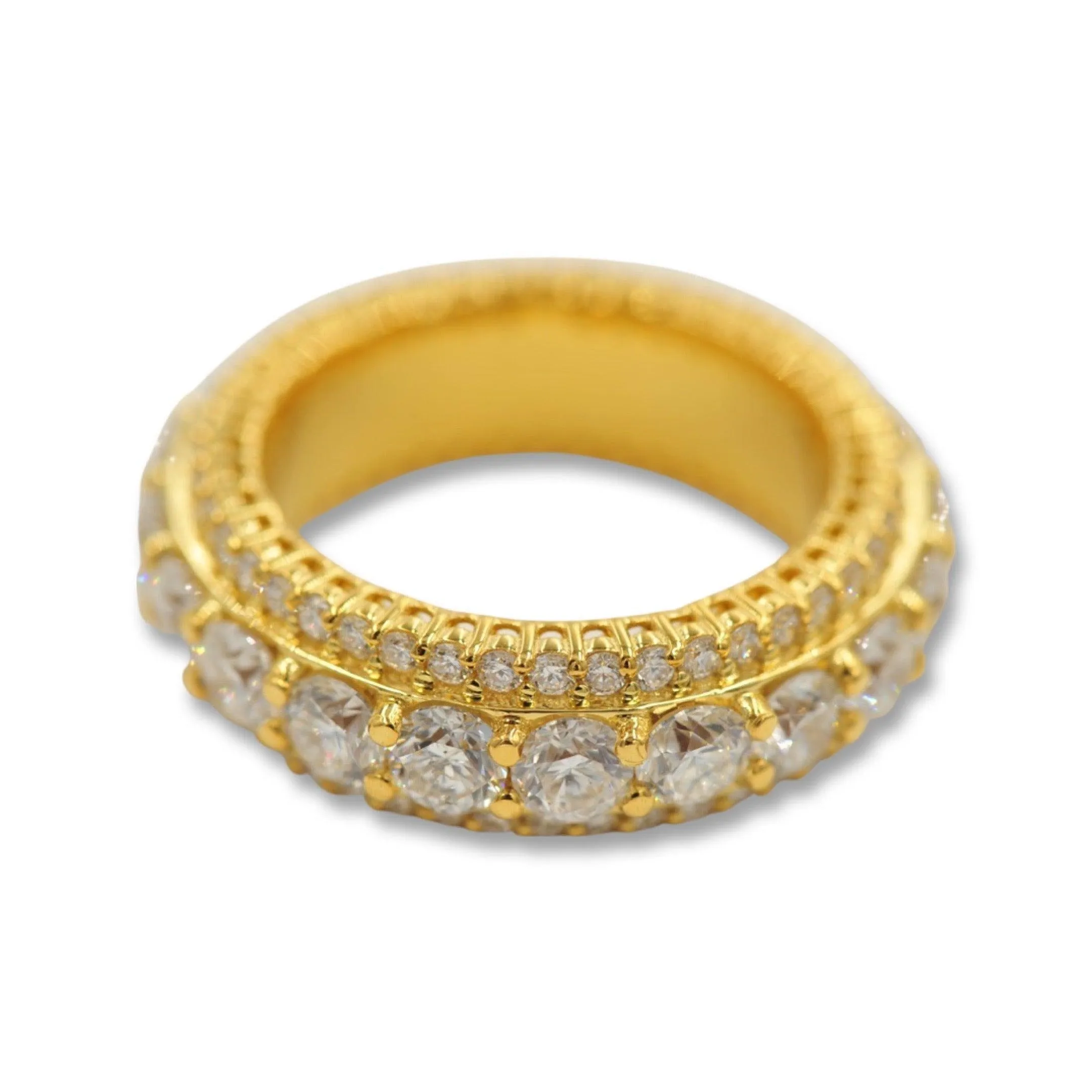 JDTK-Ring1117- Triple Row Diamond Eternity Ring