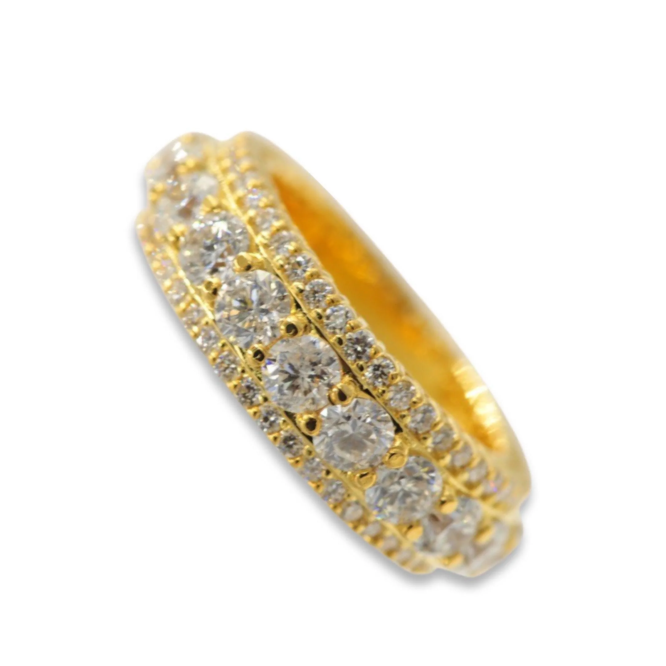 JDTK-Ring1117- Triple Row Diamond Eternity Ring