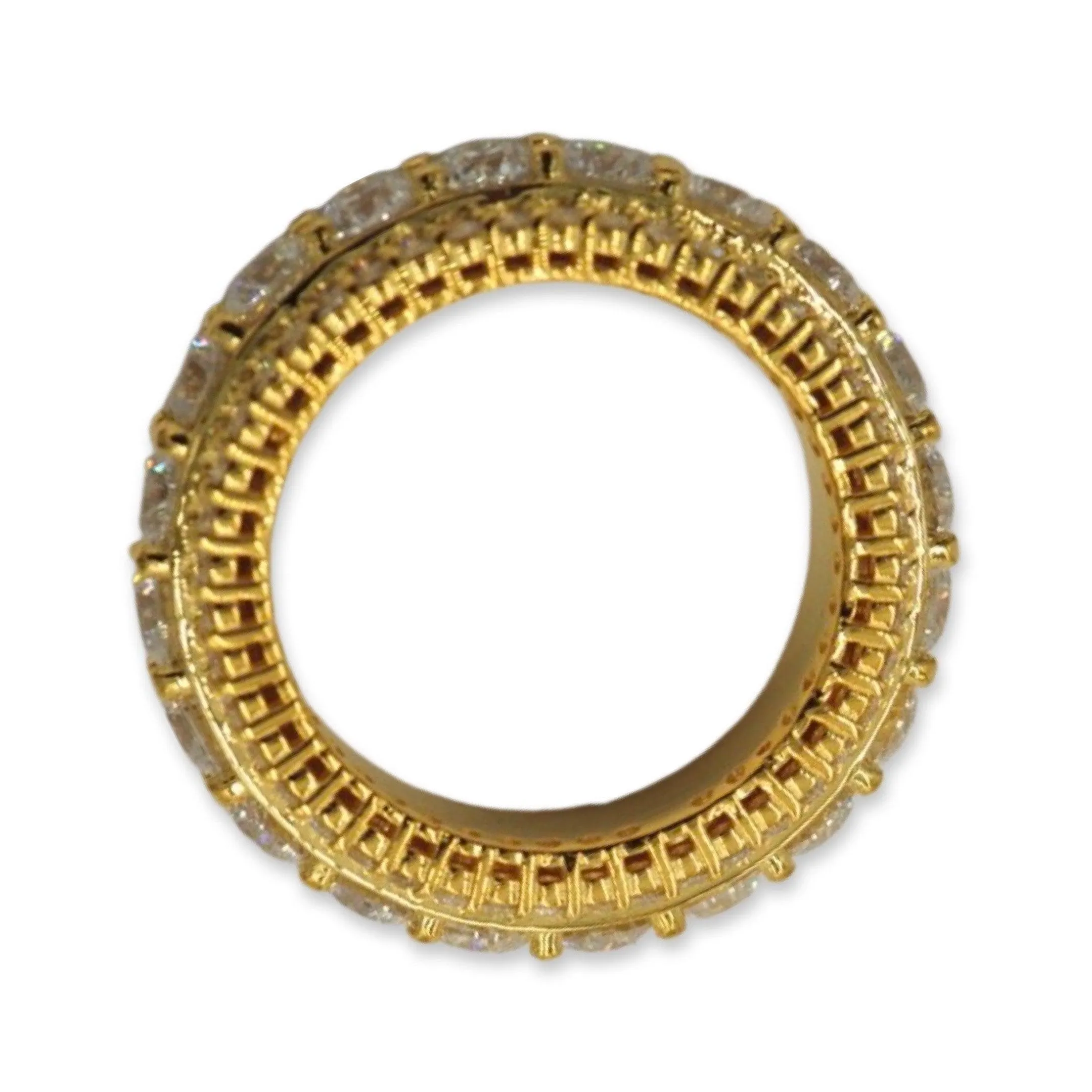 JDTK-Ring1117- Triple Row Diamond Eternity Ring