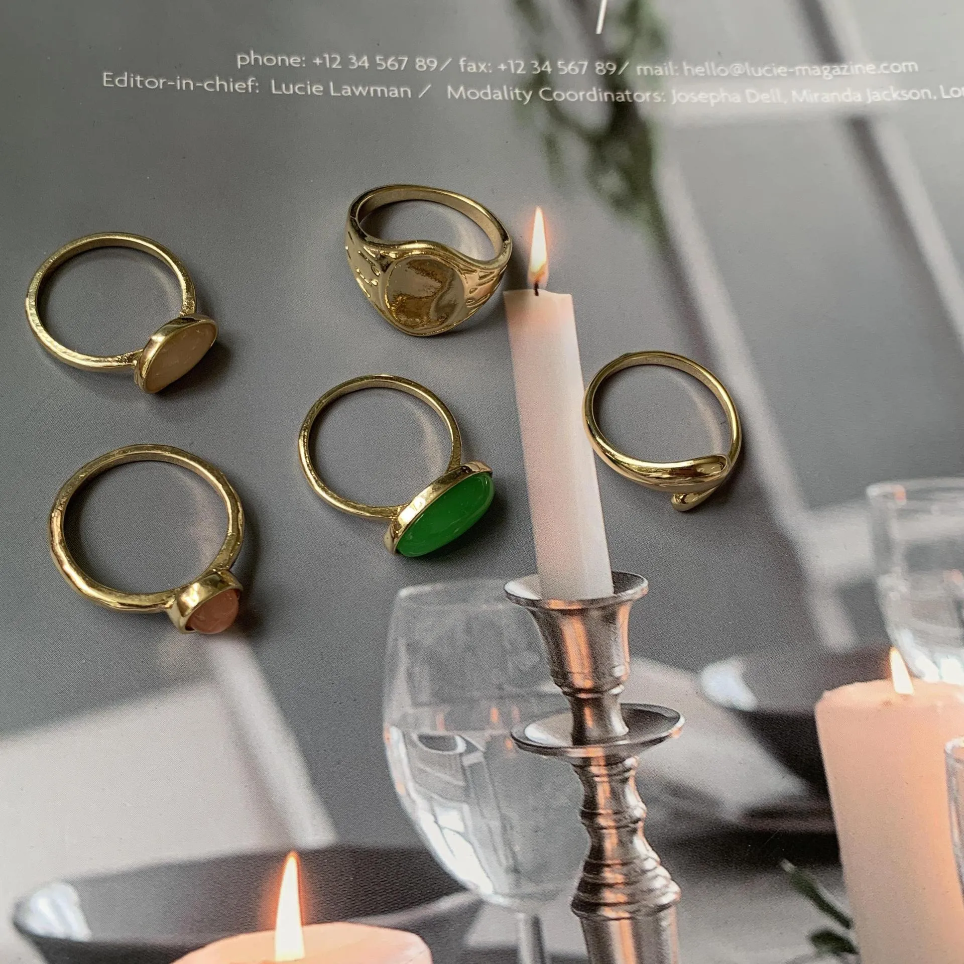 Just lil things Artifical Gold Ring jltr0161
