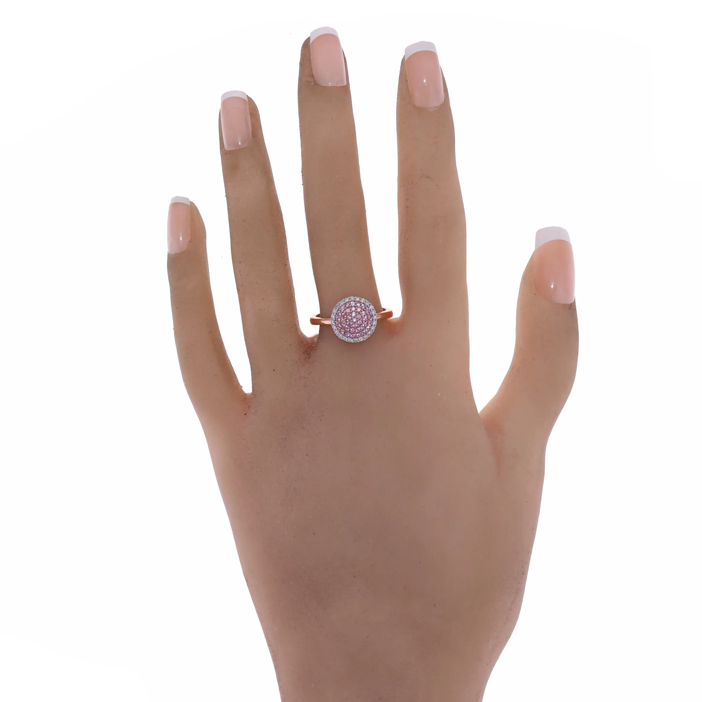 Kallati 14k Rose Gold "Heirloom" 0.50ctw Pink Sapphire & Diamond Ring
