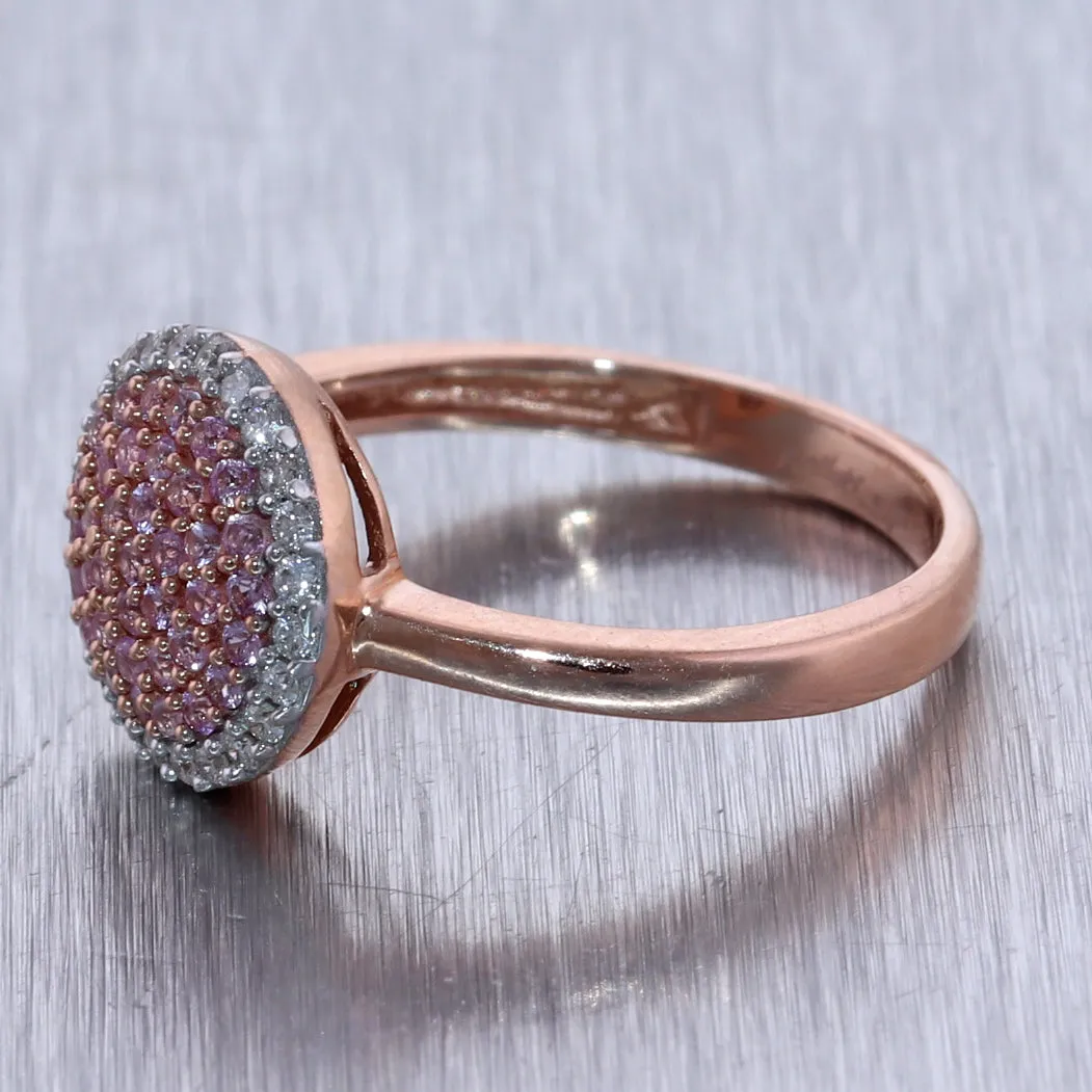 Kallati 14k Rose Gold "Heirloom" 0.50ctw Pink Sapphire & Diamond Ring