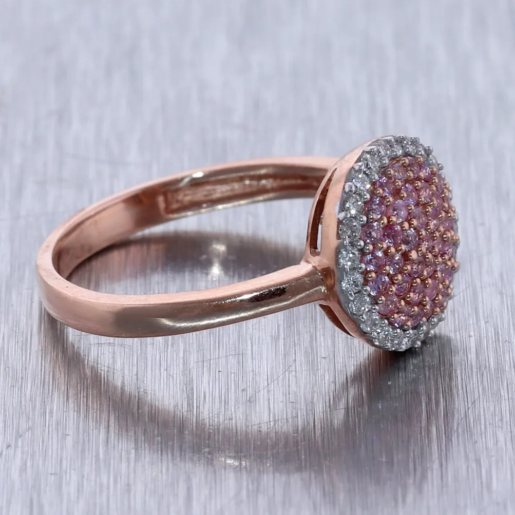 Kallati 14k Rose Gold "Heirloom" 0.50ctw Pink Sapphire & Diamond Ring