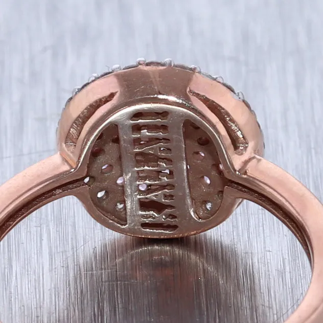 Kallati 14k Rose Gold "Heirloom" 0.50ctw Pink Sapphire & Diamond Ring