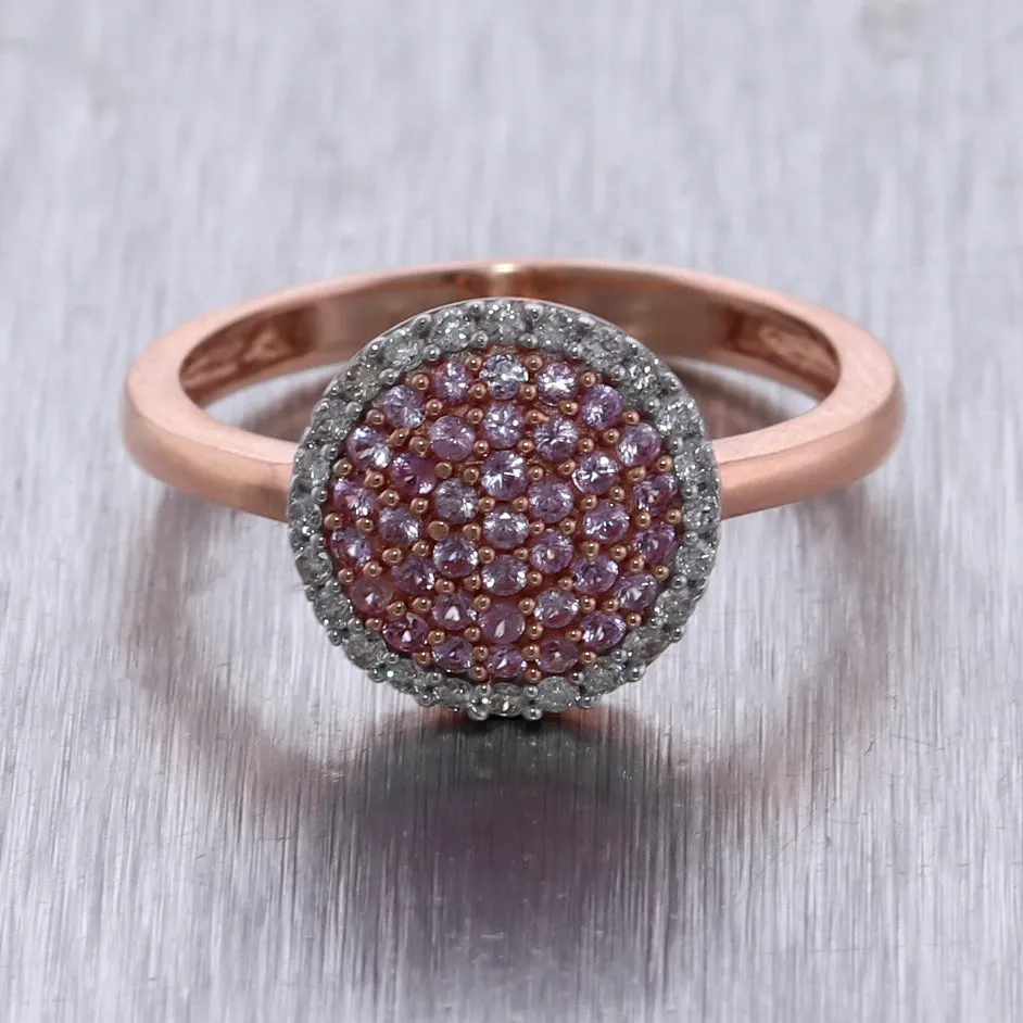 Kallati 14k Rose Gold "Heirloom" 0.50ctw Pink Sapphire & Diamond Ring