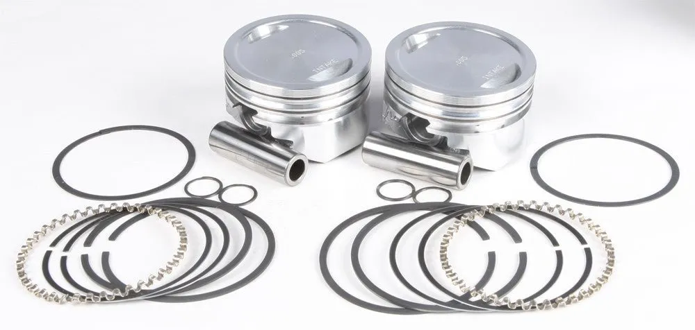 KB Performance KB272.005 Cast Piston Kit (1200cc Conversion, Dish Top) - .005in. Oversize to 3.503in., 10:1 Compression