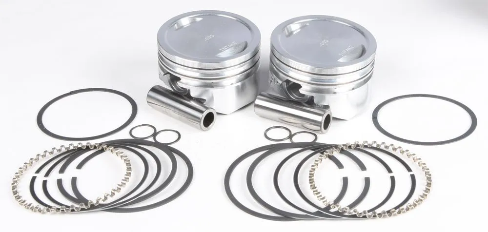 KB Performance KB272.005 Cast Piston Kit (1200cc Conversion, Dish Top) - .005in. Oversize to 3.503in., 10:1 Compression