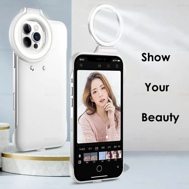 Keydrela Selfie Ring LED Case