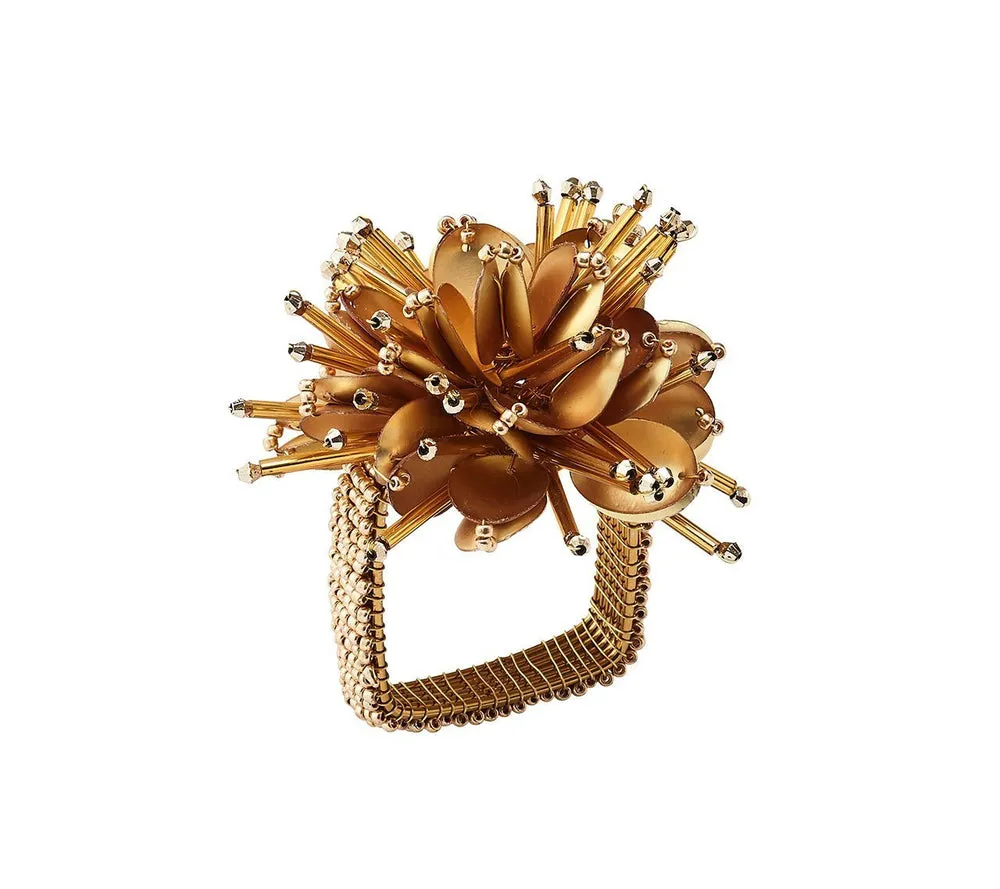 Kim Seybert Napkin Ring Starburst Gold