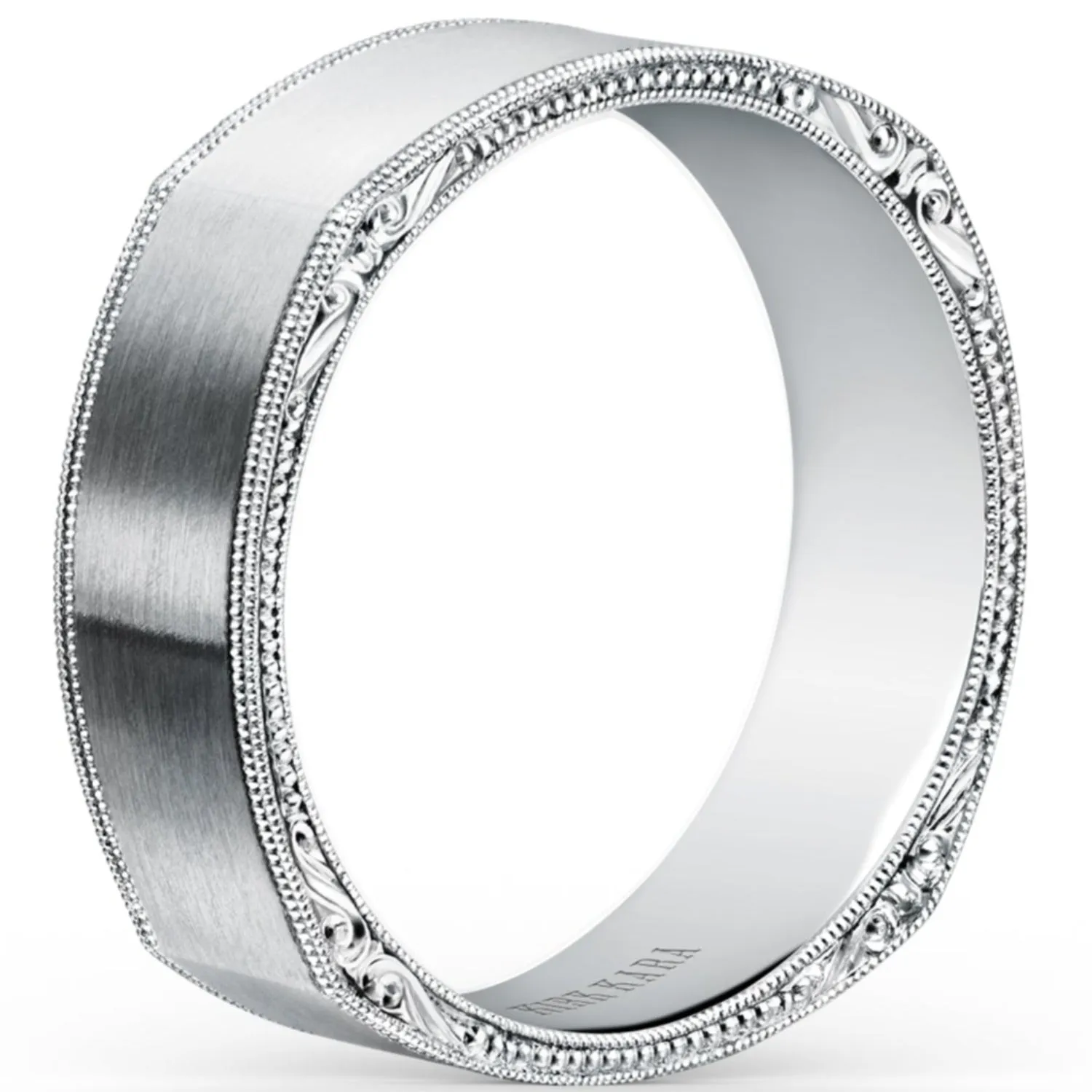 Kirk Kara "Artin" Scroll Work Wedding Band