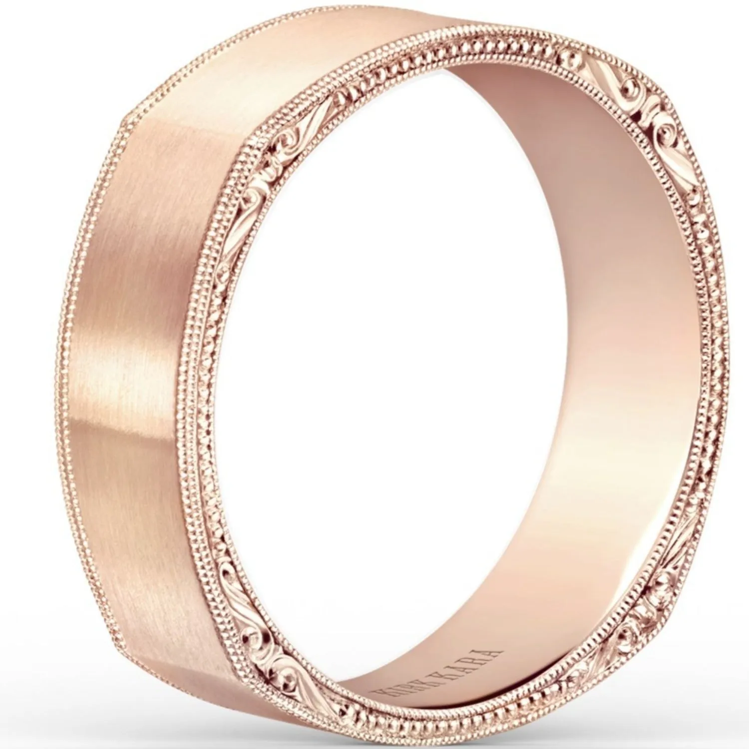 Kirk Kara "Artin" Scroll Work Wedding Band