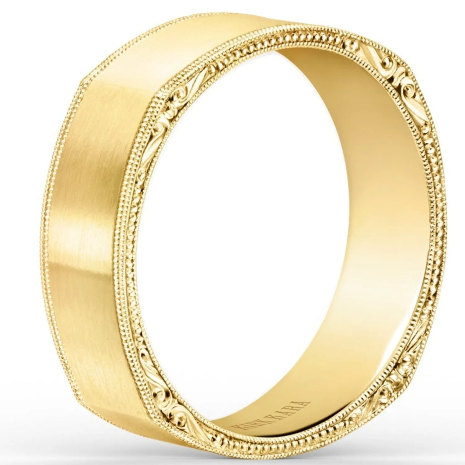 Kirk Kara "Artin" Scroll Work Wedding Band