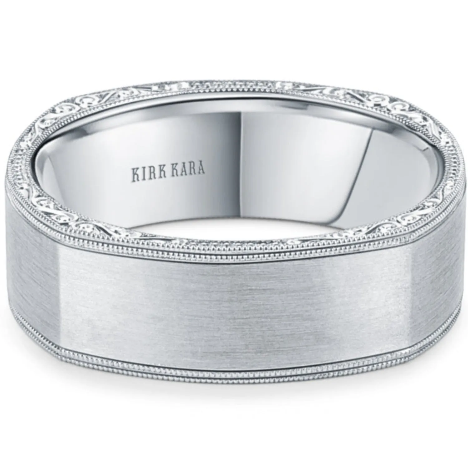 Kirk Kara "Artin" Scroll Work Wedding Band