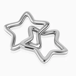 Krysaliis Silver Plated Baby Rattle - Star Ring