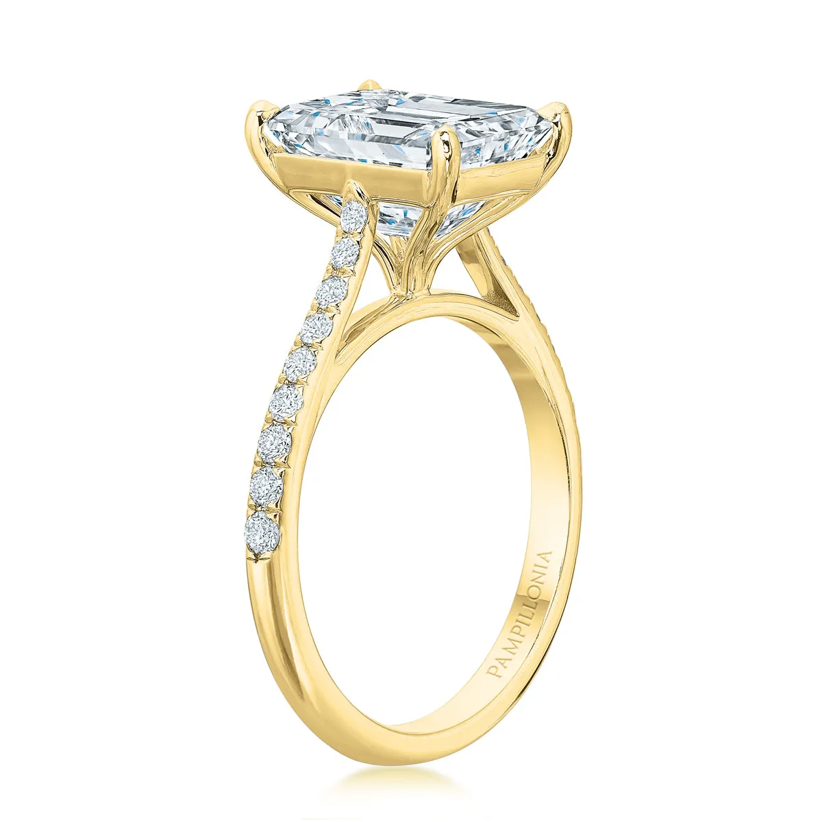 Lennon Emerald Cut Diamond Solitaire