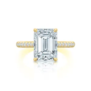 Lennon Emerald Cut Diamond Solitaire