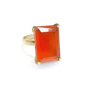 Lucent Carnelian Ring