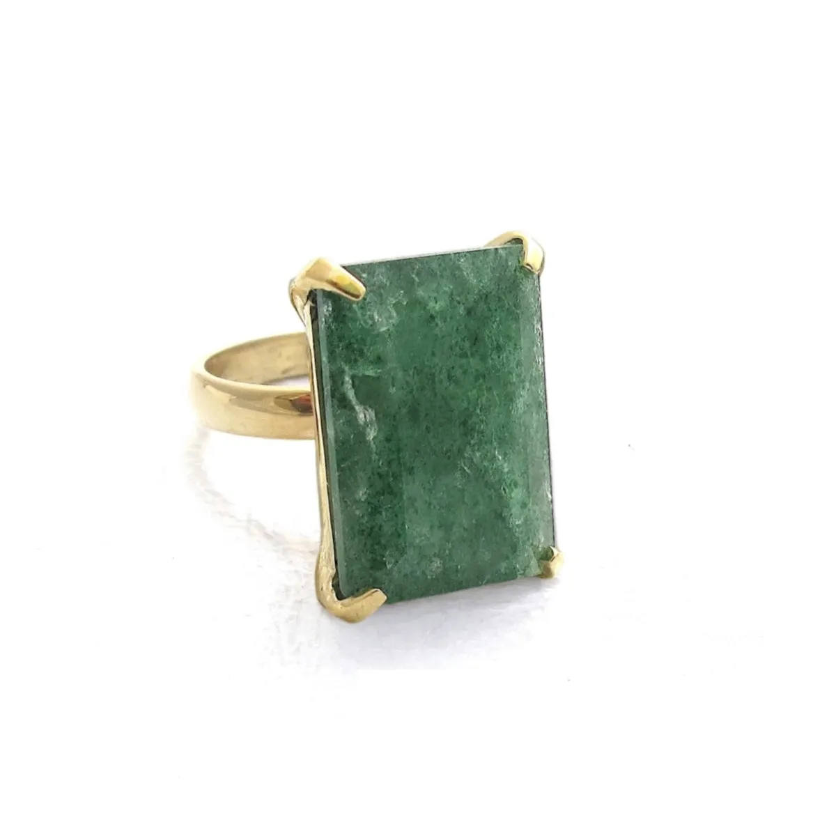 Lucent Green Aventurine Ring