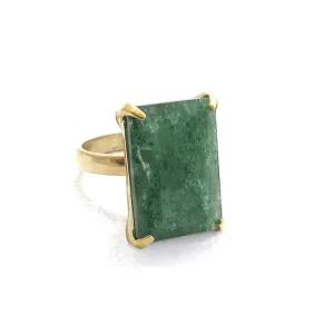 Lucent Green Aventurine Ring