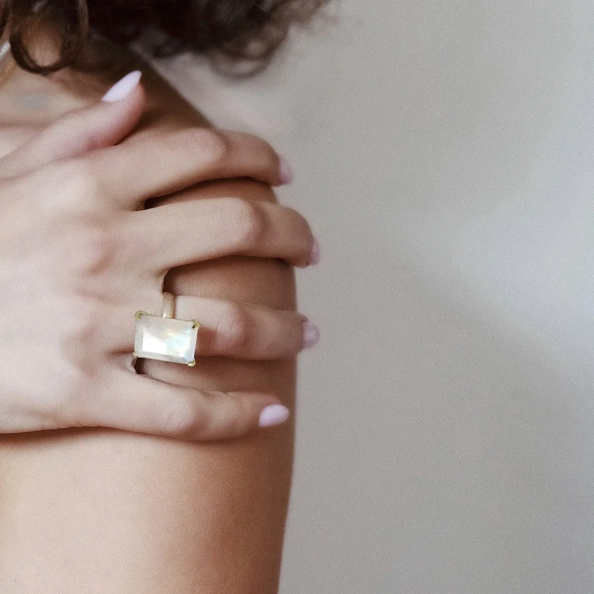 Lucent Moonstone Ring