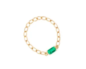Lucy Emerald Ring (Ready to Ship size 7)