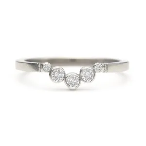 Luna Ring | Half Moon Diamond Curved Band