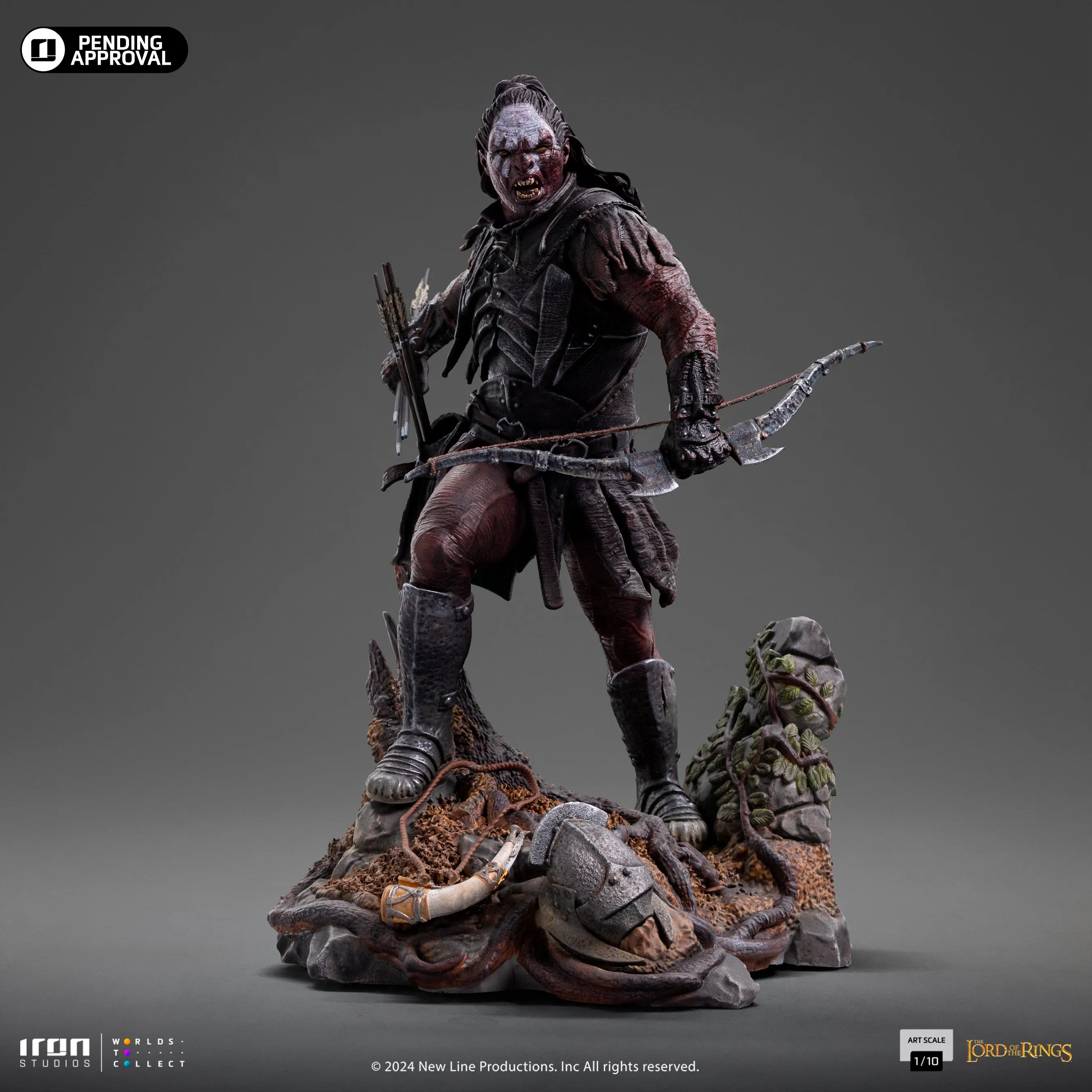 Lurtz Uruk-Hai Leader LOTR 1/10 Scale Statue