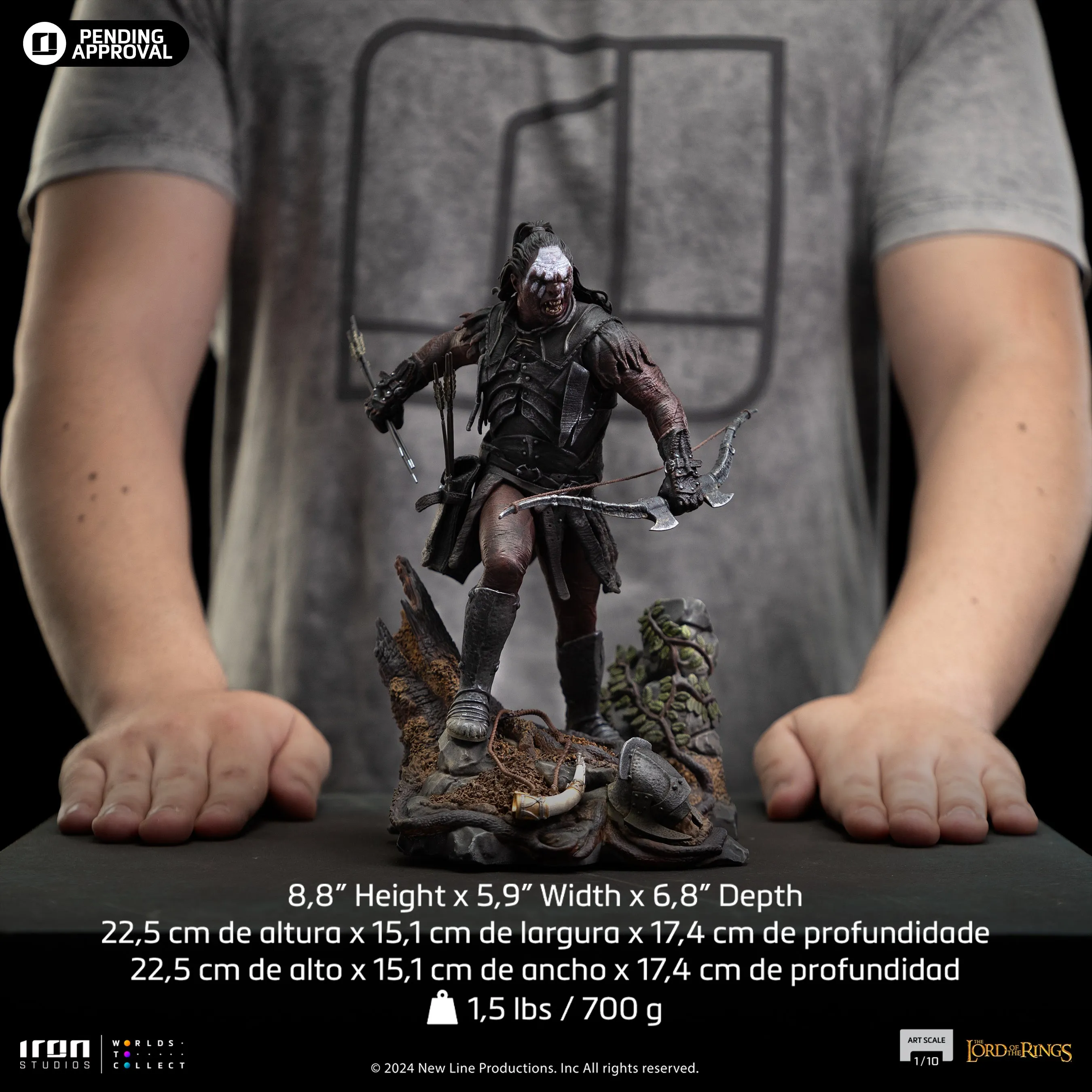 Lurtz Uruk-Hai Leader LOTR 1/10 Scale Statue