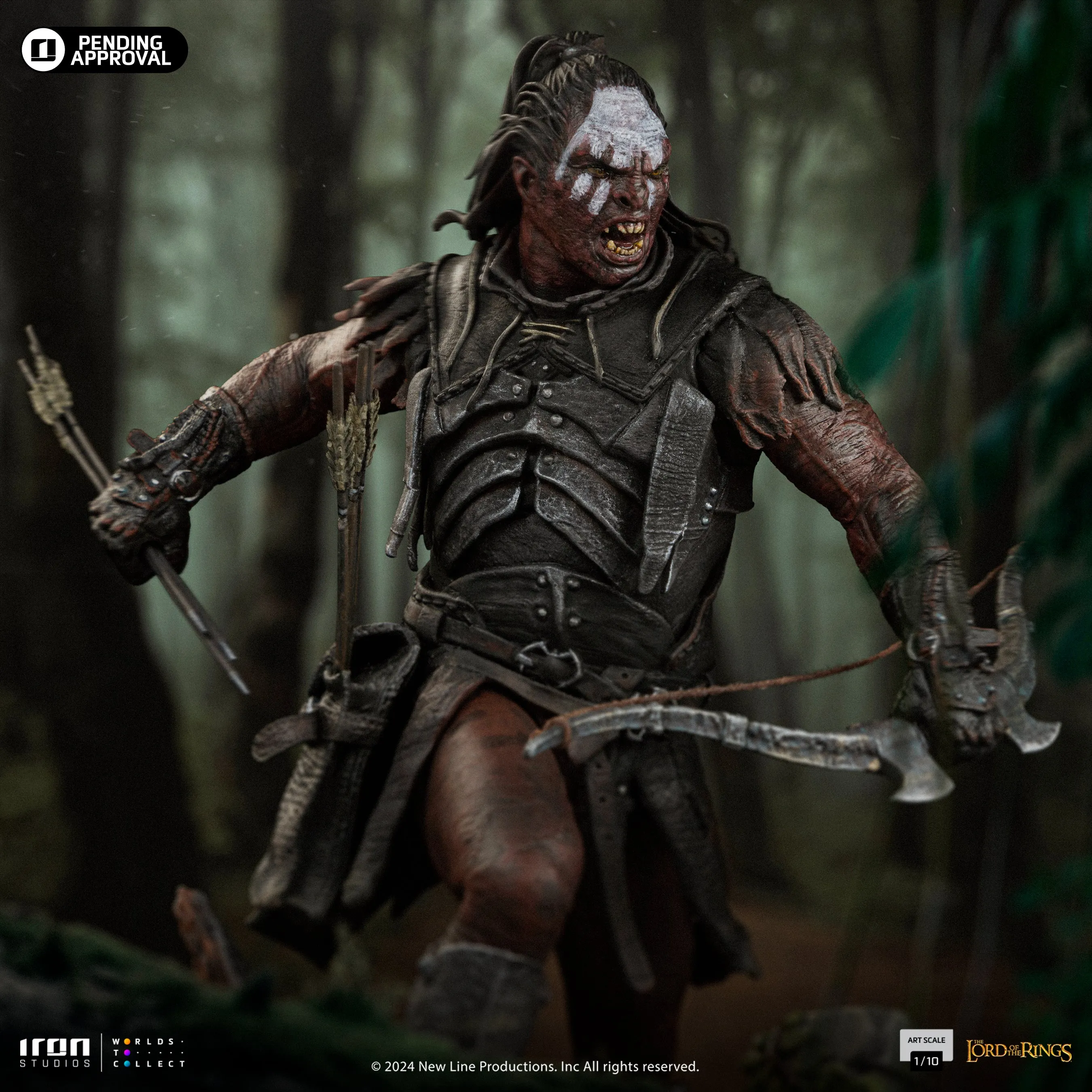 Lurtz Uruk-Hai Leader LOTR 1/10 Scale Statue