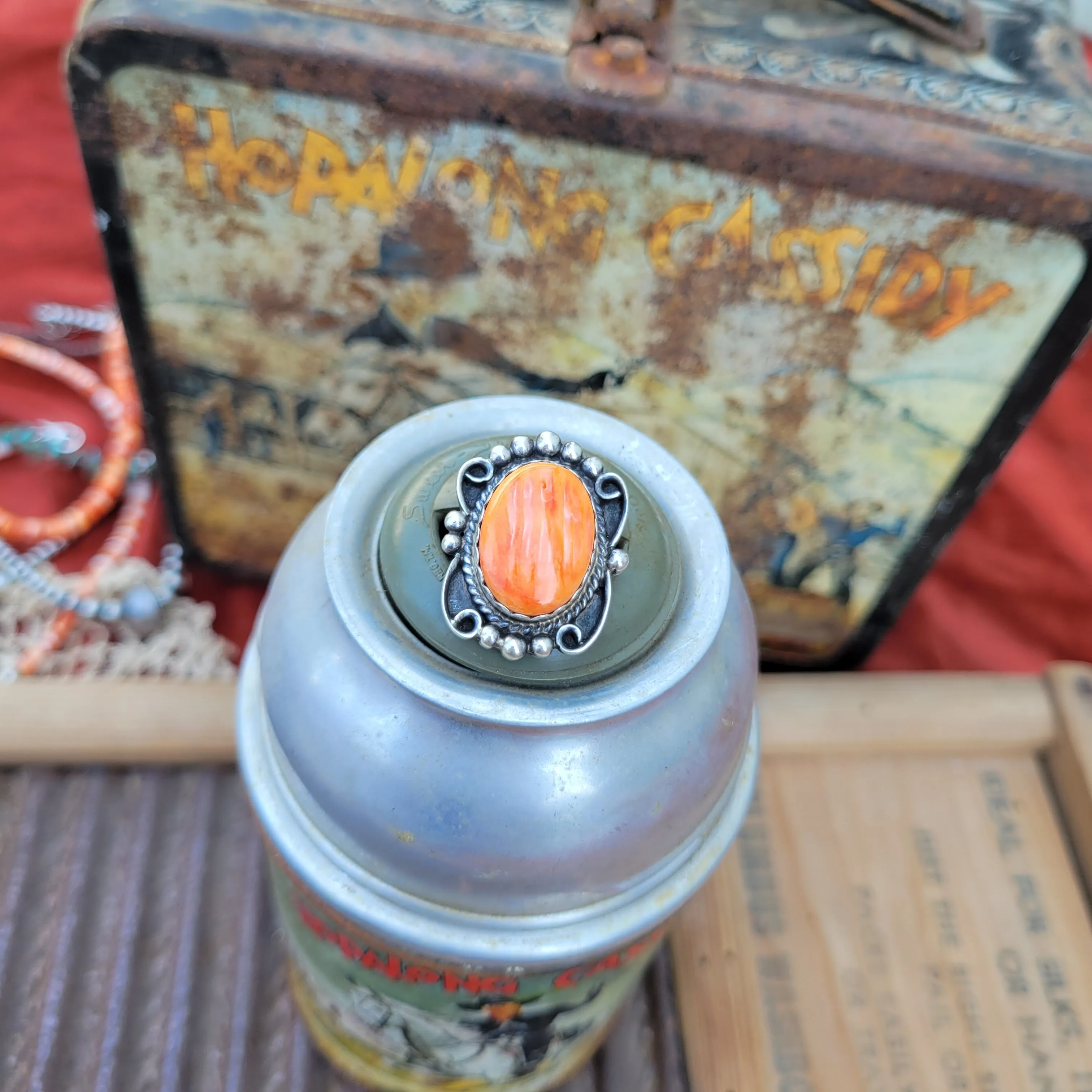 Martinez Orange Spiny Rings