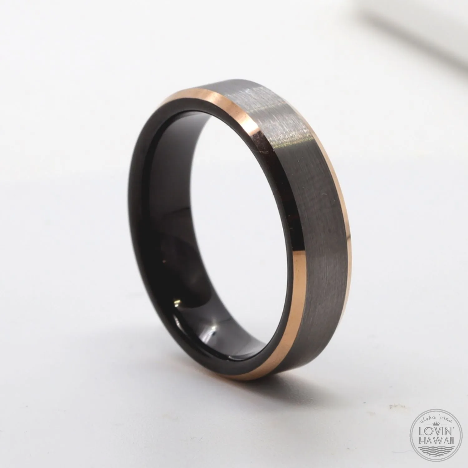 Mens Custom Wedding Band, Brushed finished (6mm Width, Comfort  Fit)