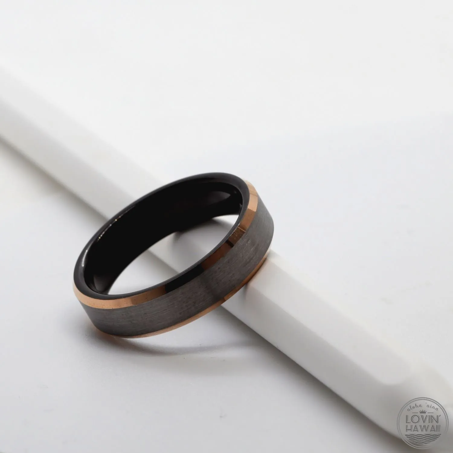 Mens Custom Wedding Band, Brushed finished (6mm Width, Comfort  Fit)
