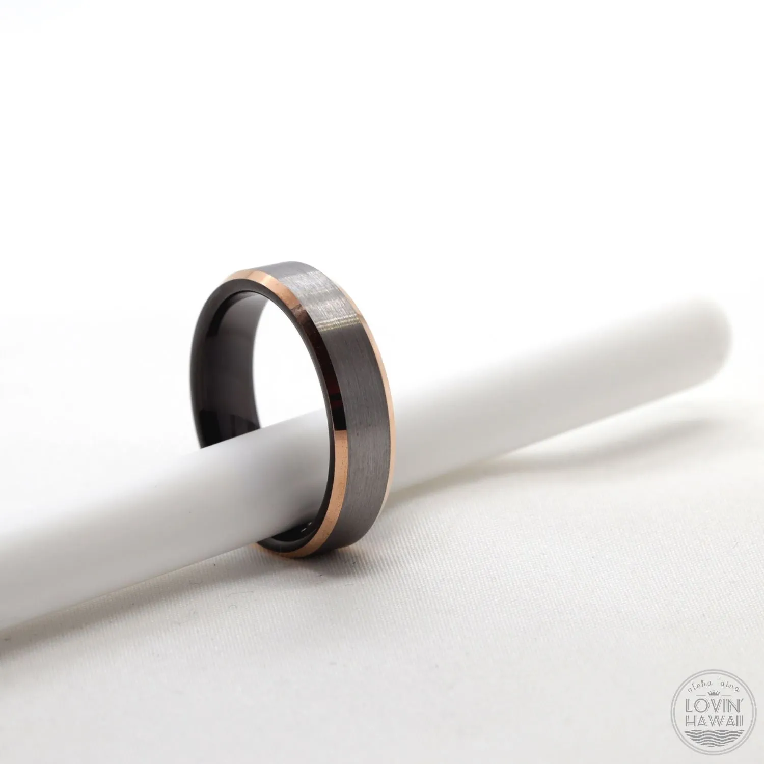 Mens Custom Wedding Band, Brushed finished (6mm Width, Comfort  Fit)