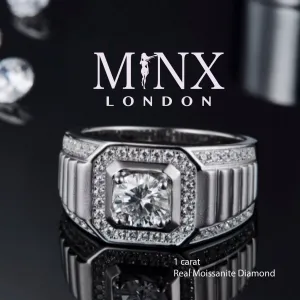 Mens Moissanite Ring | Mens Wedding Ring | Iced Out Rings