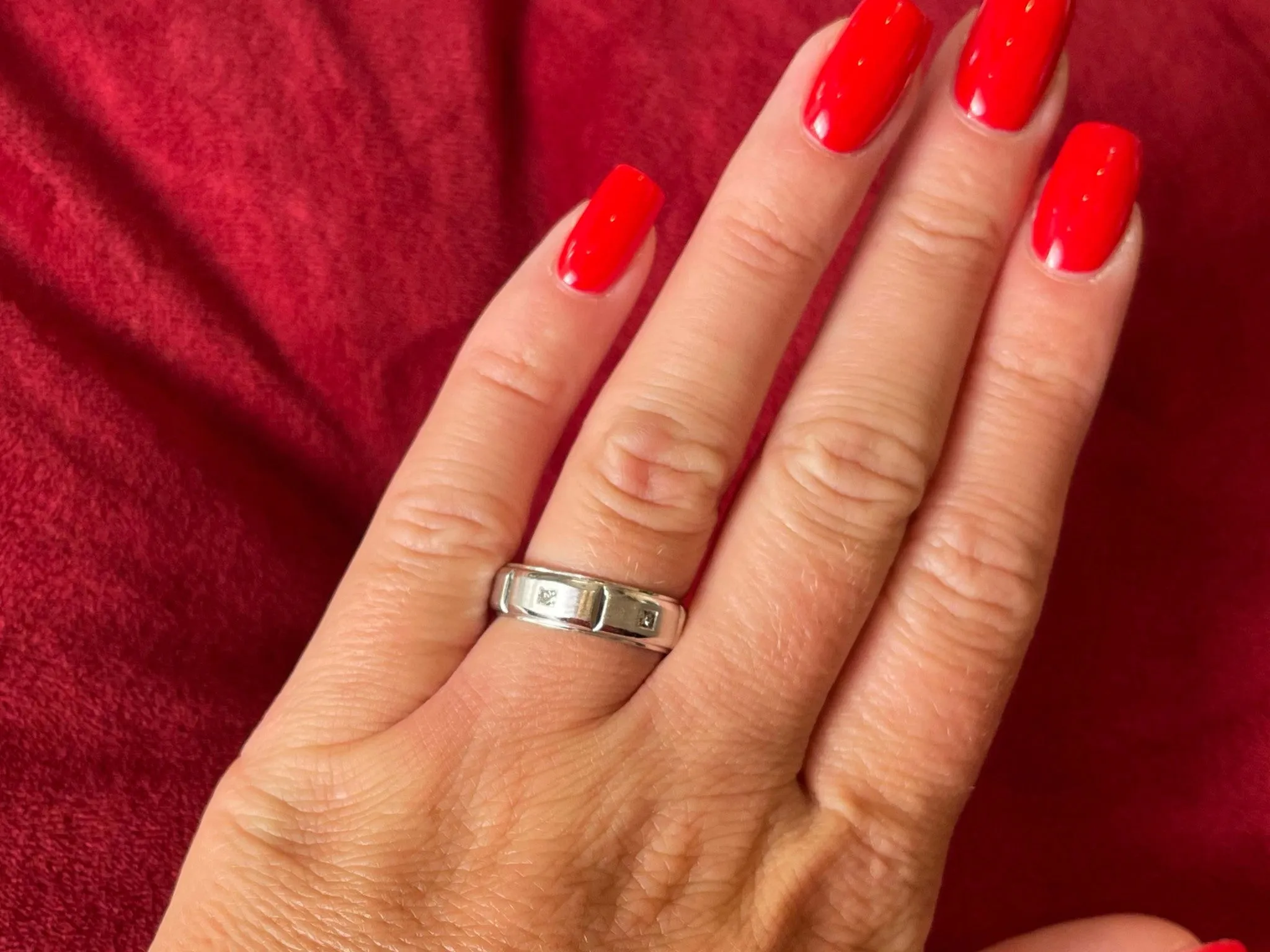 Mens Scott Kay Javlin Wedding Band Ring Palladium
